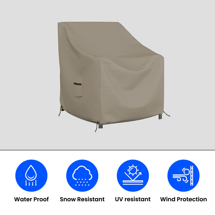 Arlmont & Co. Heavy Duty Waterproof Outdoor Chair Cover, All Weather